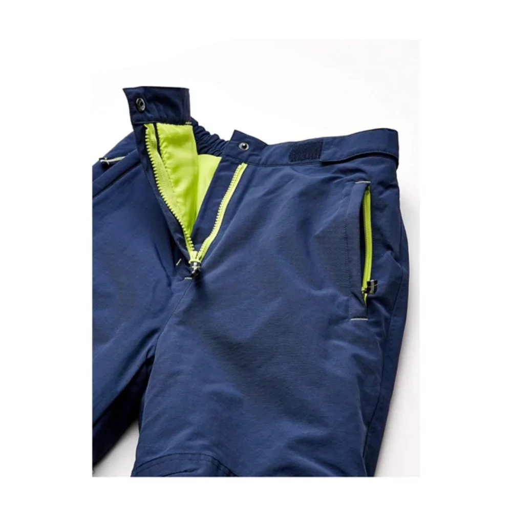 Essentials Boys Snow Pants Water‎ Resistant Navy Blue Neon Green Large (10) New